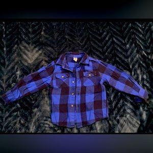 Boys plaid flannel size 4T